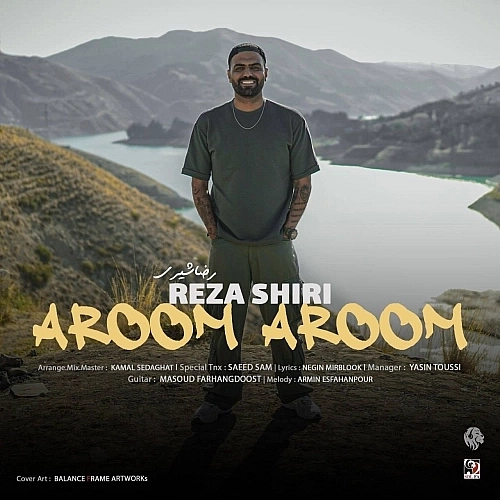Cover artwork for Aroom Aroom by Reza Shiri